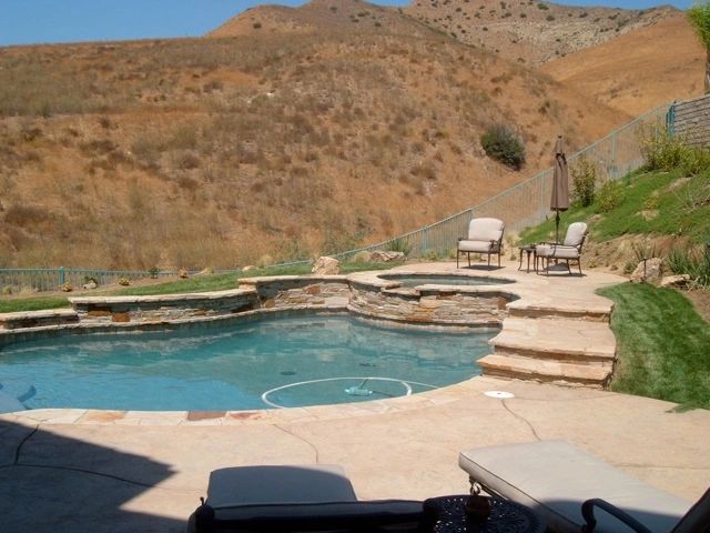 A completed residential landscape project